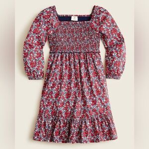 J. Crew Re-Imagined Long Sleeve Smocked Floral Dress